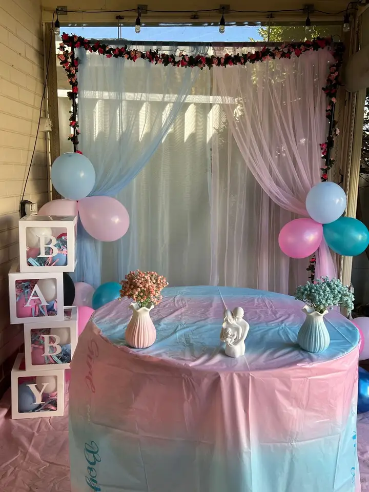Styled shower dessert table